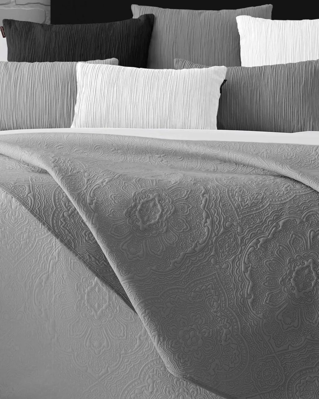 Copriletto Matrimoniale Double face | Manterol Grigio - immagine 2