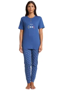 Pigiama Donna Mezza manica Pant lungo | Karel 2086