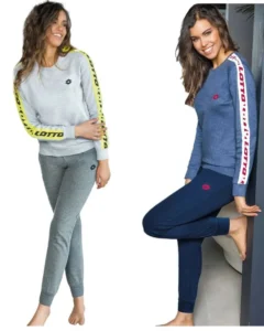 Pigiama Felpato Donna Sportivo Lotto 6066
