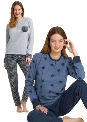 Pigiama Felpa Punto Milano Donna Calibrato IlGranchio