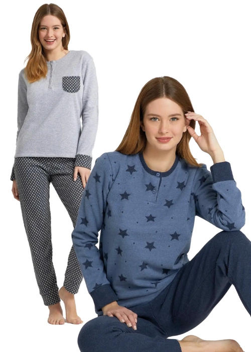 Pigiama Felpa Punto Milano Donna Calibrato IlGranchio