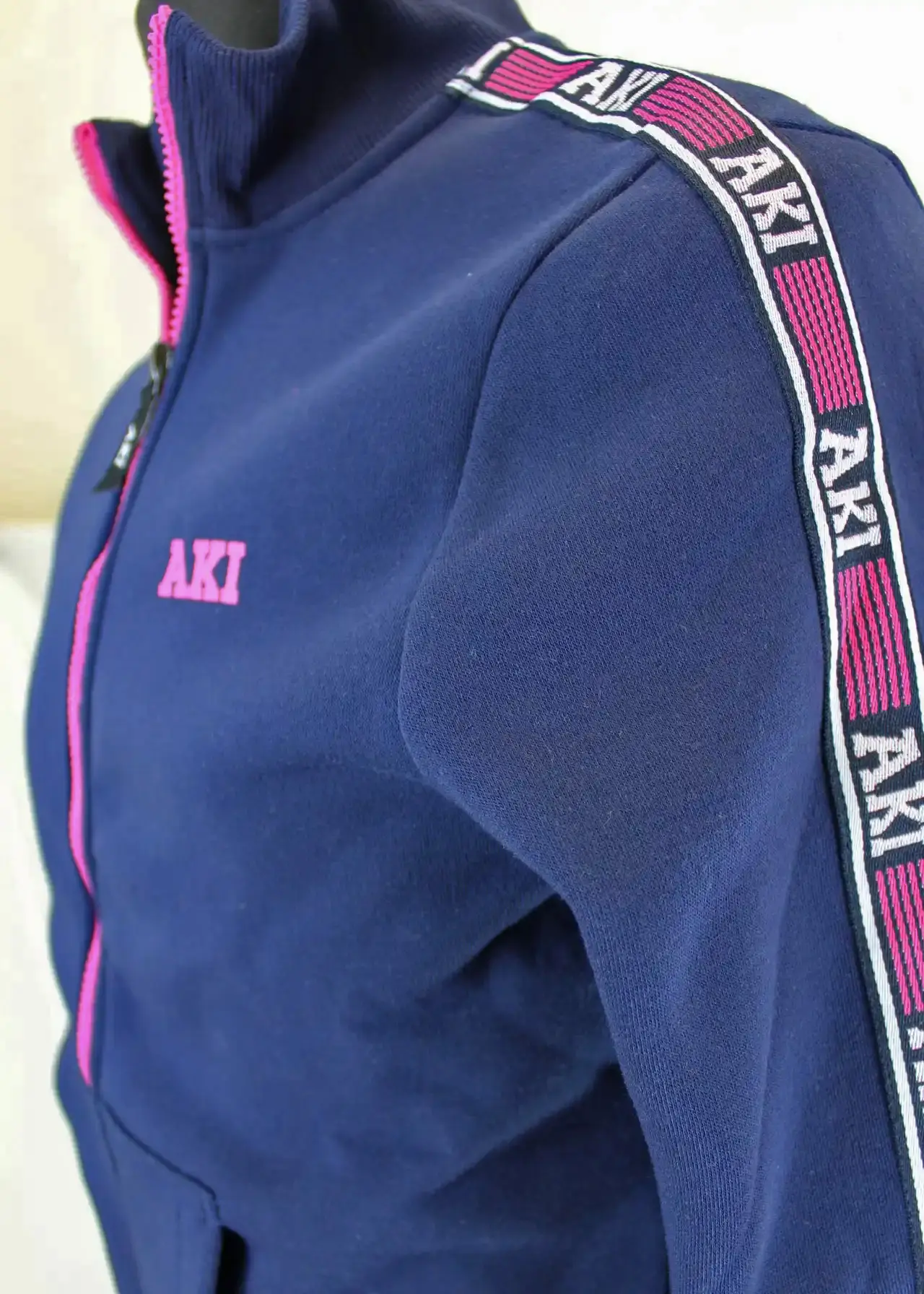 Tuta Donna Felpata Sportiva Navy Grigio Aki 21723 - immagine 3