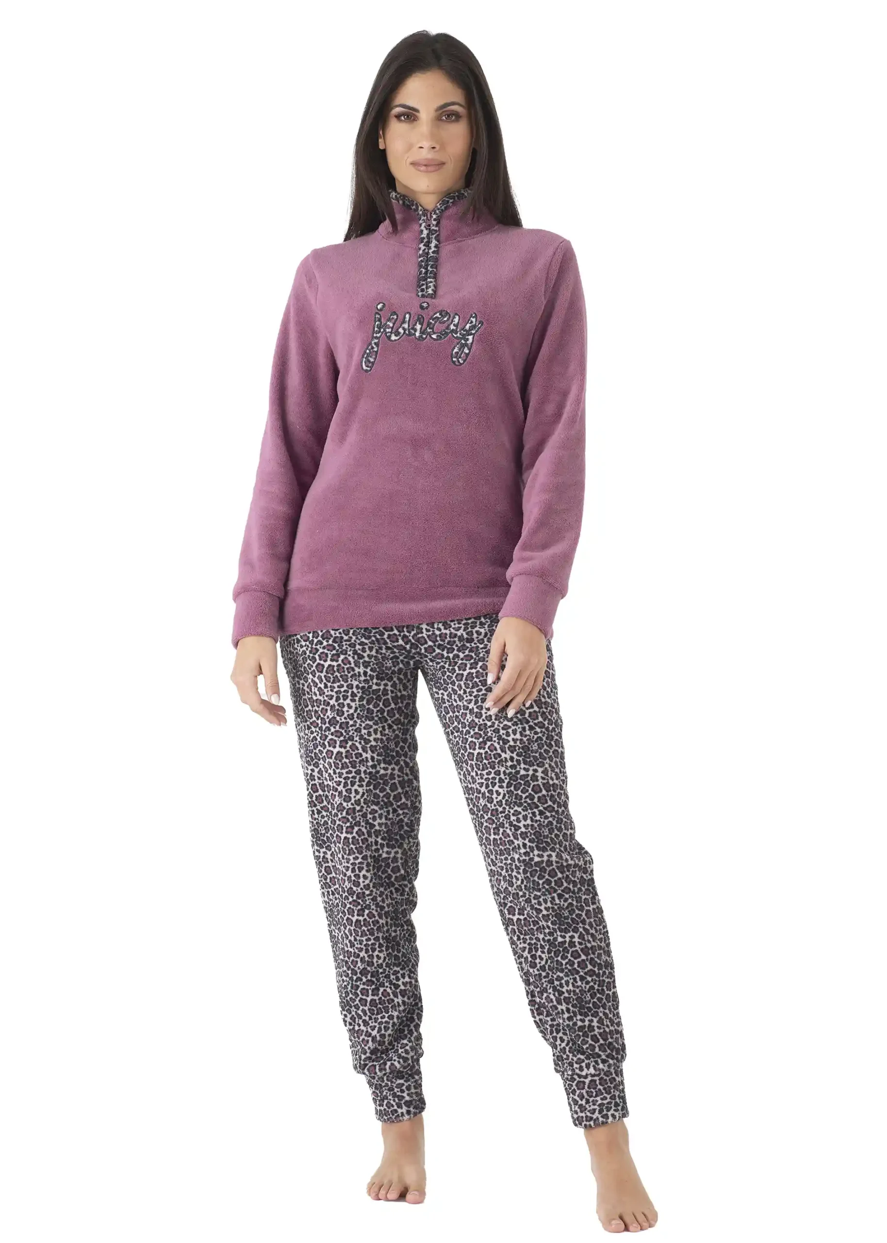 Pigiama Donna Pile Coral anche Calibrato | Karel 5220