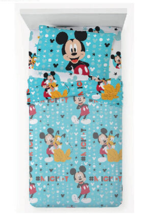 Completo lenzuola letto Singolo Mickey Mouse | Disney Novia