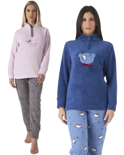 Pigiama Donna in Pile Coral Invernale Karelpiù