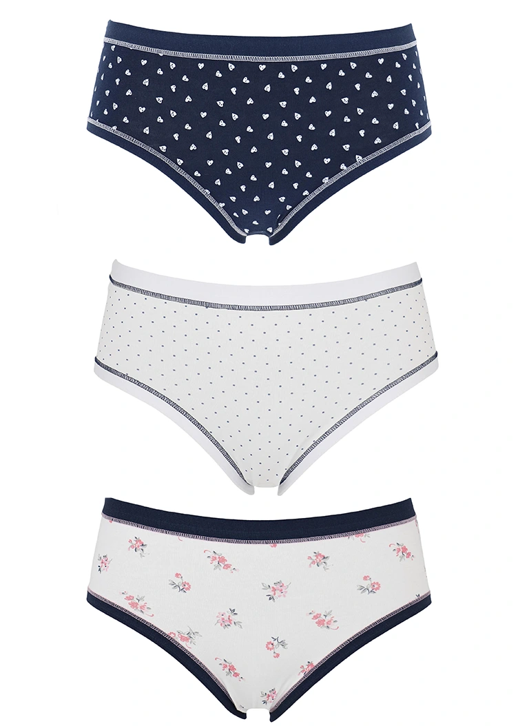Slip Midi Donna Cotonella in Cotone | Tris assortito 3363 - immagine 6