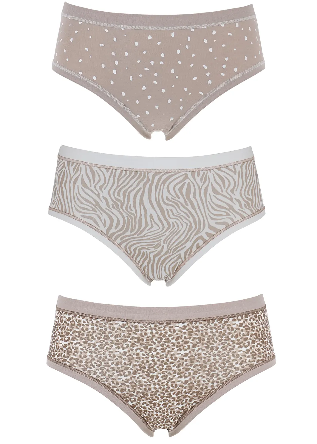 Slip Midi Donna Cotonella in Cotone | Tris assortito 3363 - immagine 5