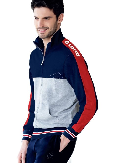 Tuta Uomo Cotone Garzato Lotto Leggera 159