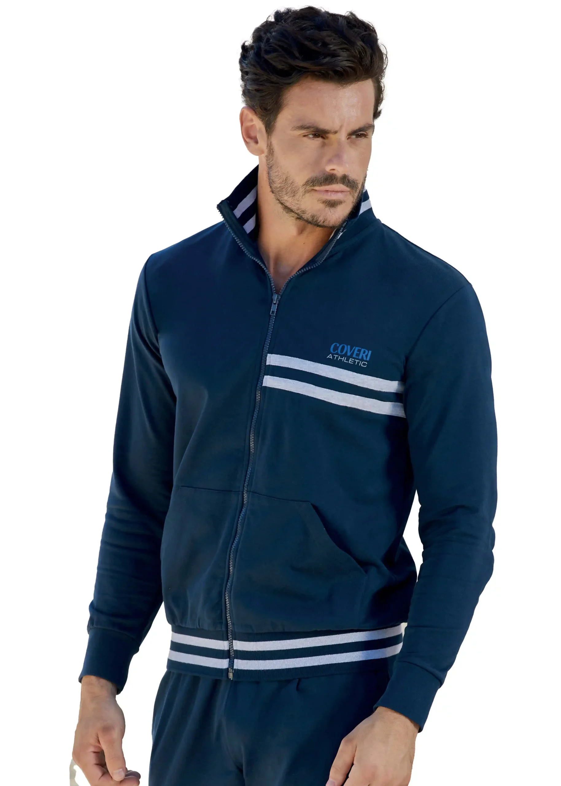 Tuta Completa Uomo Enrico Coveri in Cotone Garzato 140 - immagine 3