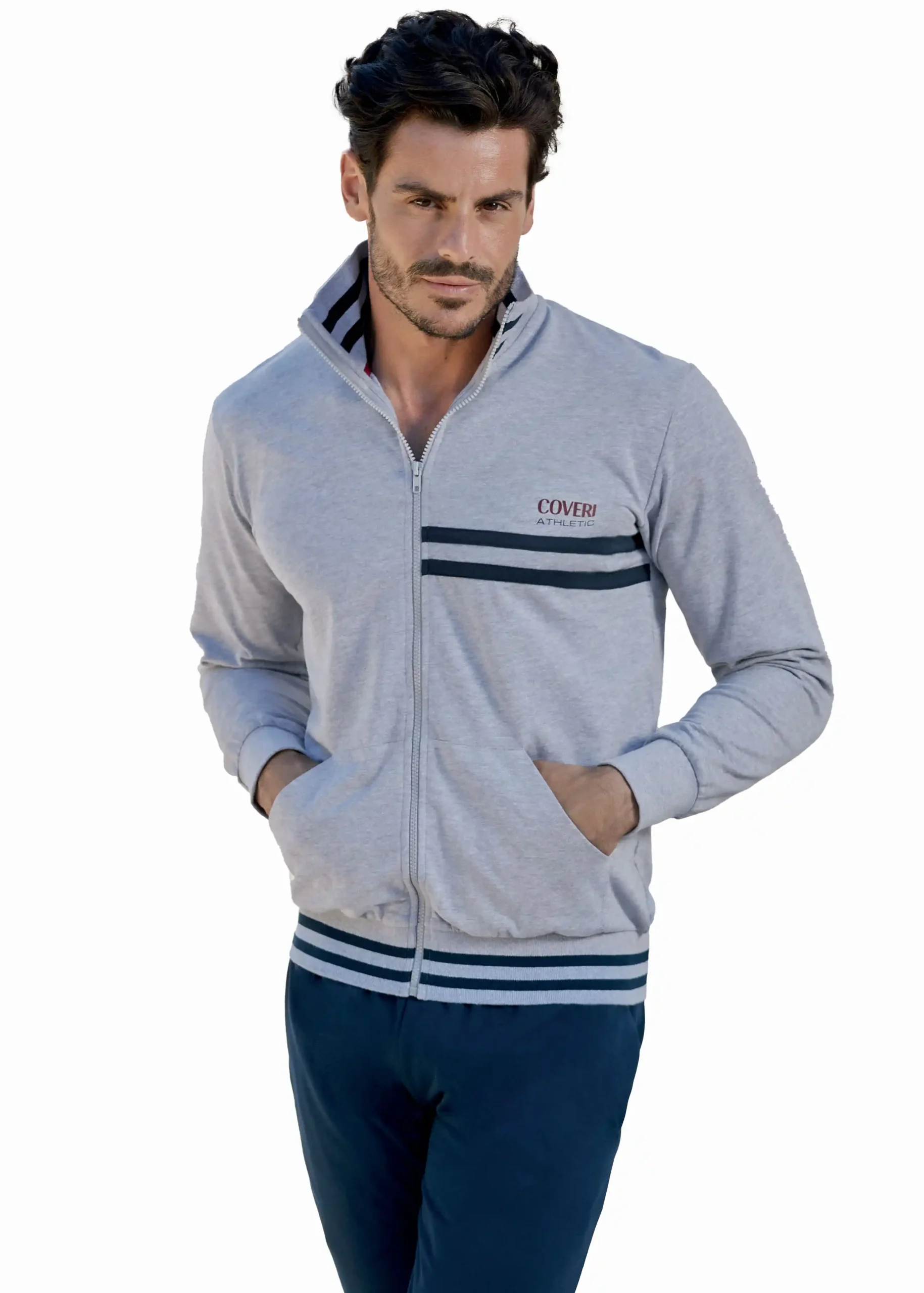 Tuta Completa Uomo Enrico Coveri in Cotone Garzato 140