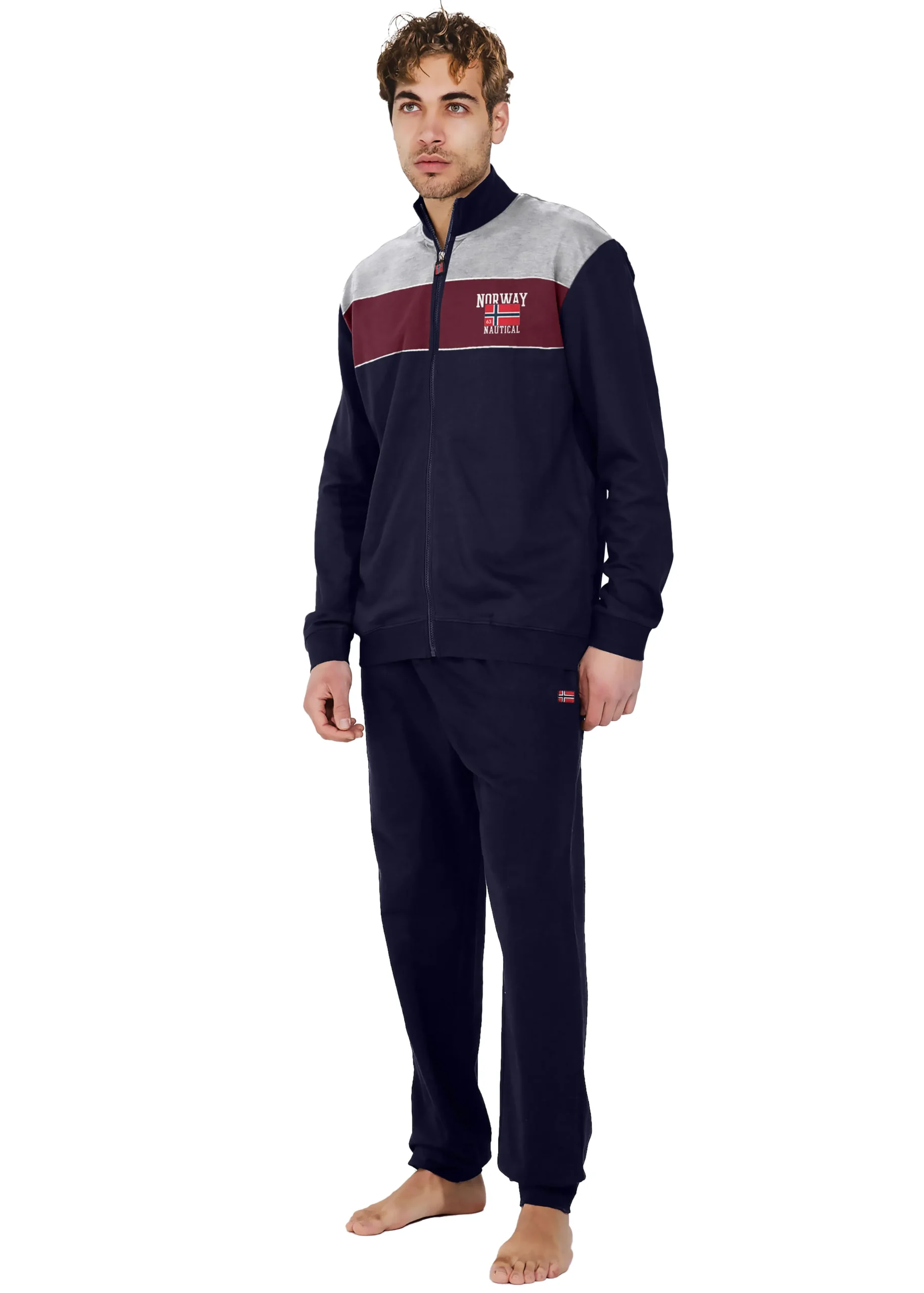 Tuta Felpata Uomo Norway Nautical 100% cotone - immagine 2