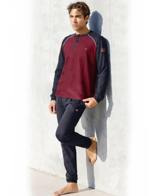 Pigiama Uomo in Caldo Cotone Interlock | Norway Nautical