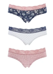 Slip Donna Cotone e Merletto Cotonella 253