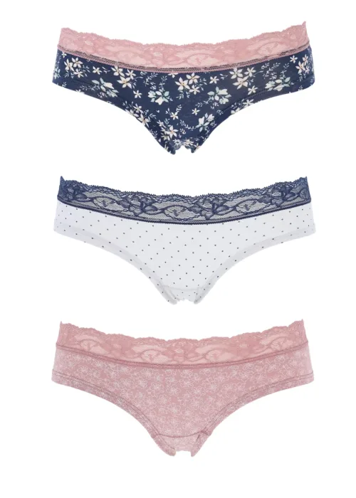 Slip Donna Cotone e Merletto Cotonella 253