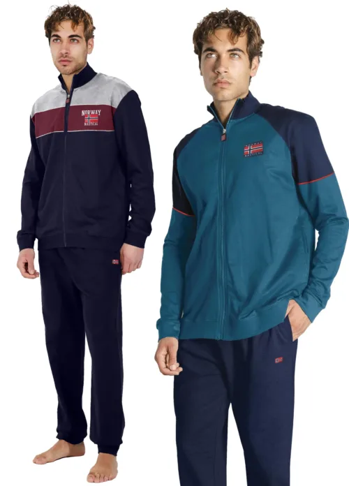 Tuta Felpata Uomo Norway Nautical 100% cotone