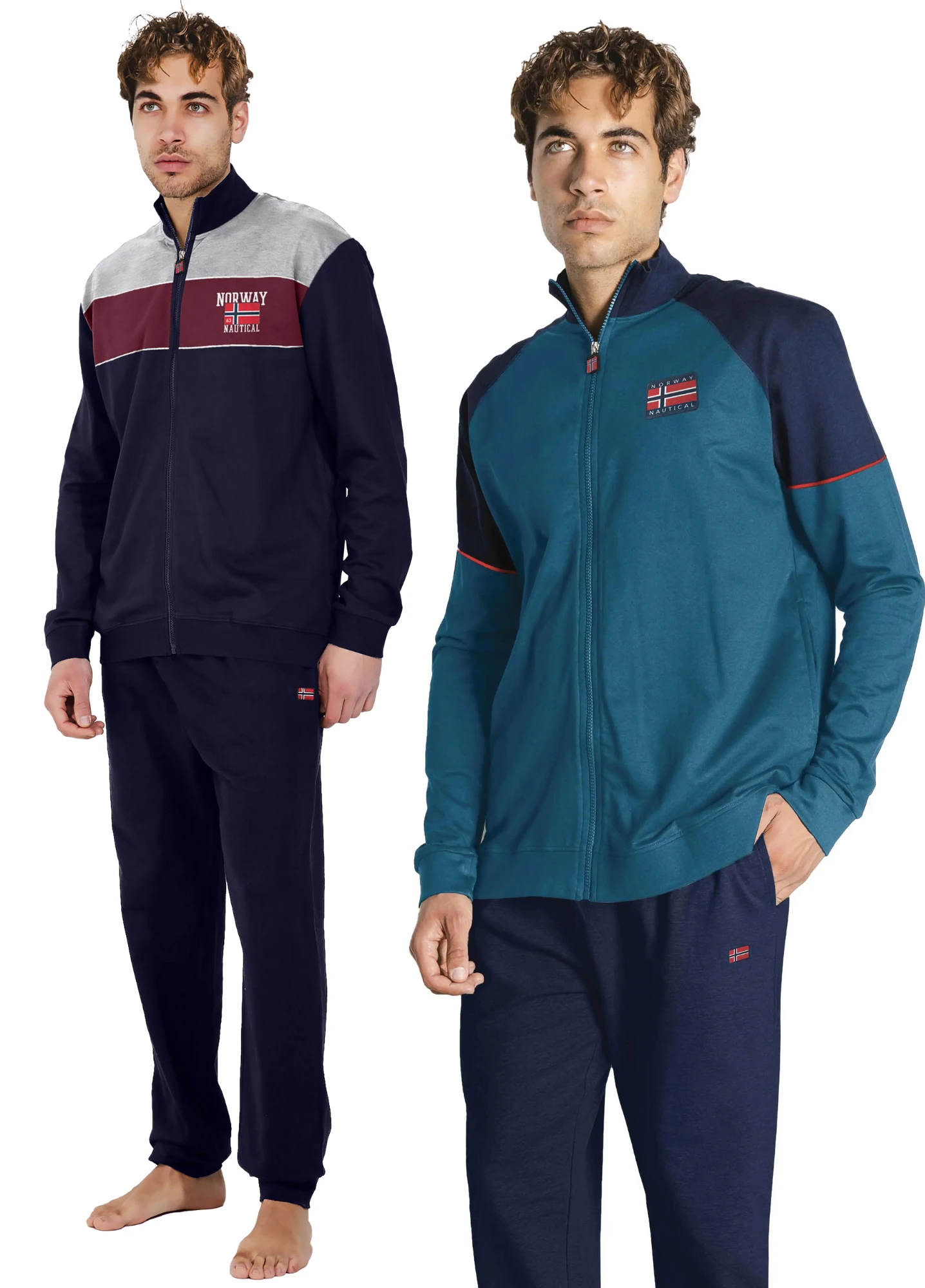 Tuta Felpata Uomo Norway Nautical 100% cotone