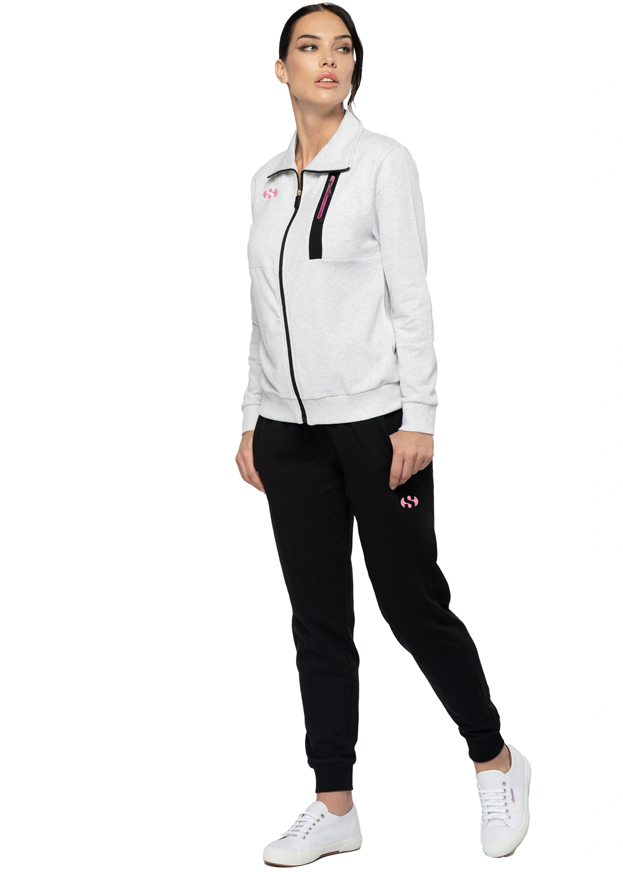 Tuta Felpata Donna Sportiva full Zip Superga 353