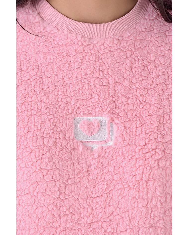 Pigiama Donna in Pile Coral e Sherpa Pigiamiamoci - immagine 2
