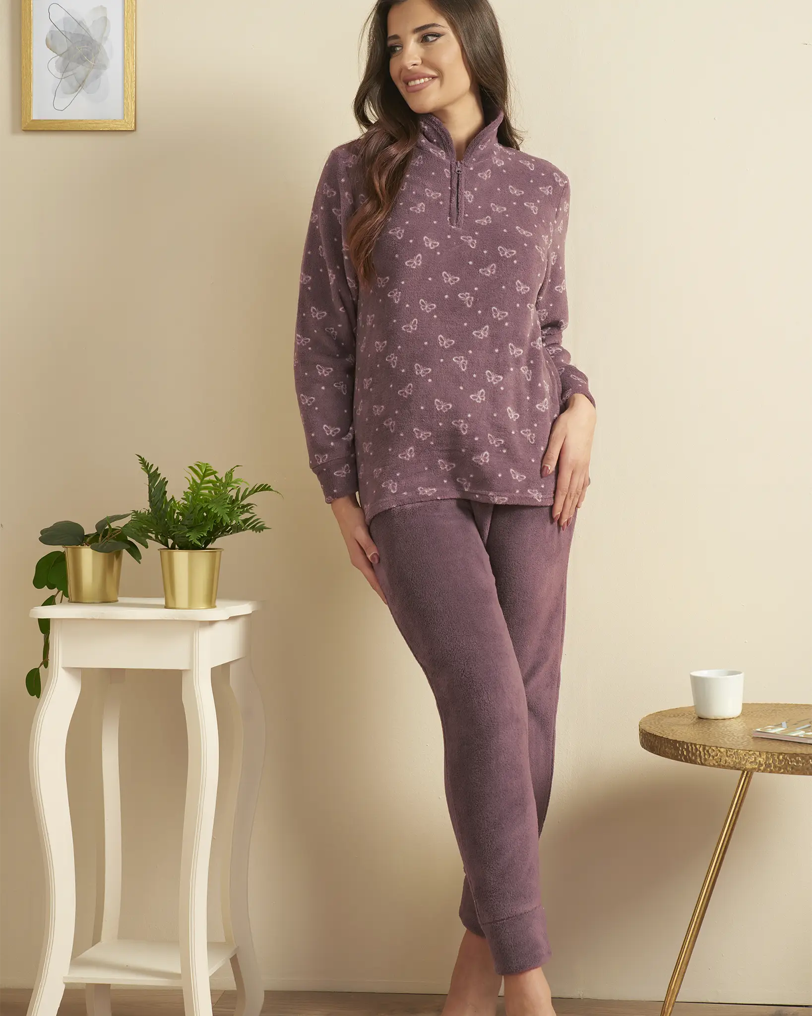 Pigiama Donna Pile Coral Calibrato 56 58 60 - immagine 2