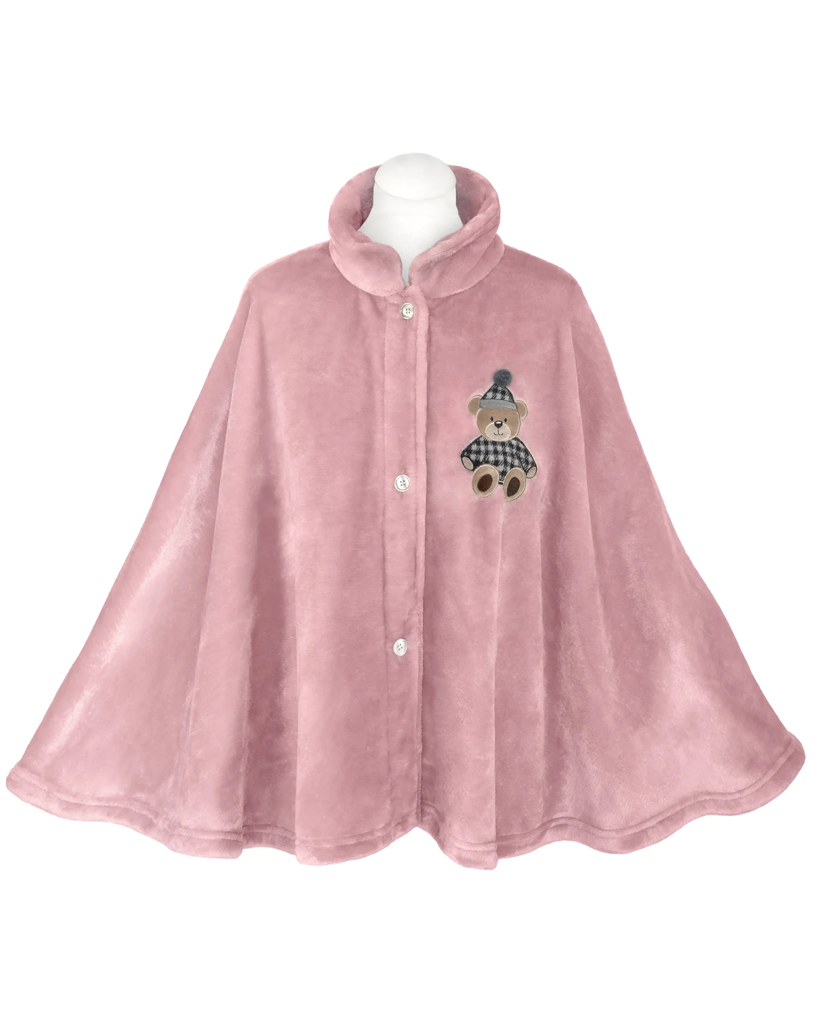 Poncho Vestaglietta Bimba in Pile Coral LovelyShabby - immagine 3