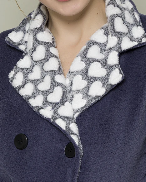 Vestaglia Donna in Pile Coral Pigiamiamoci 626 - immagine 3