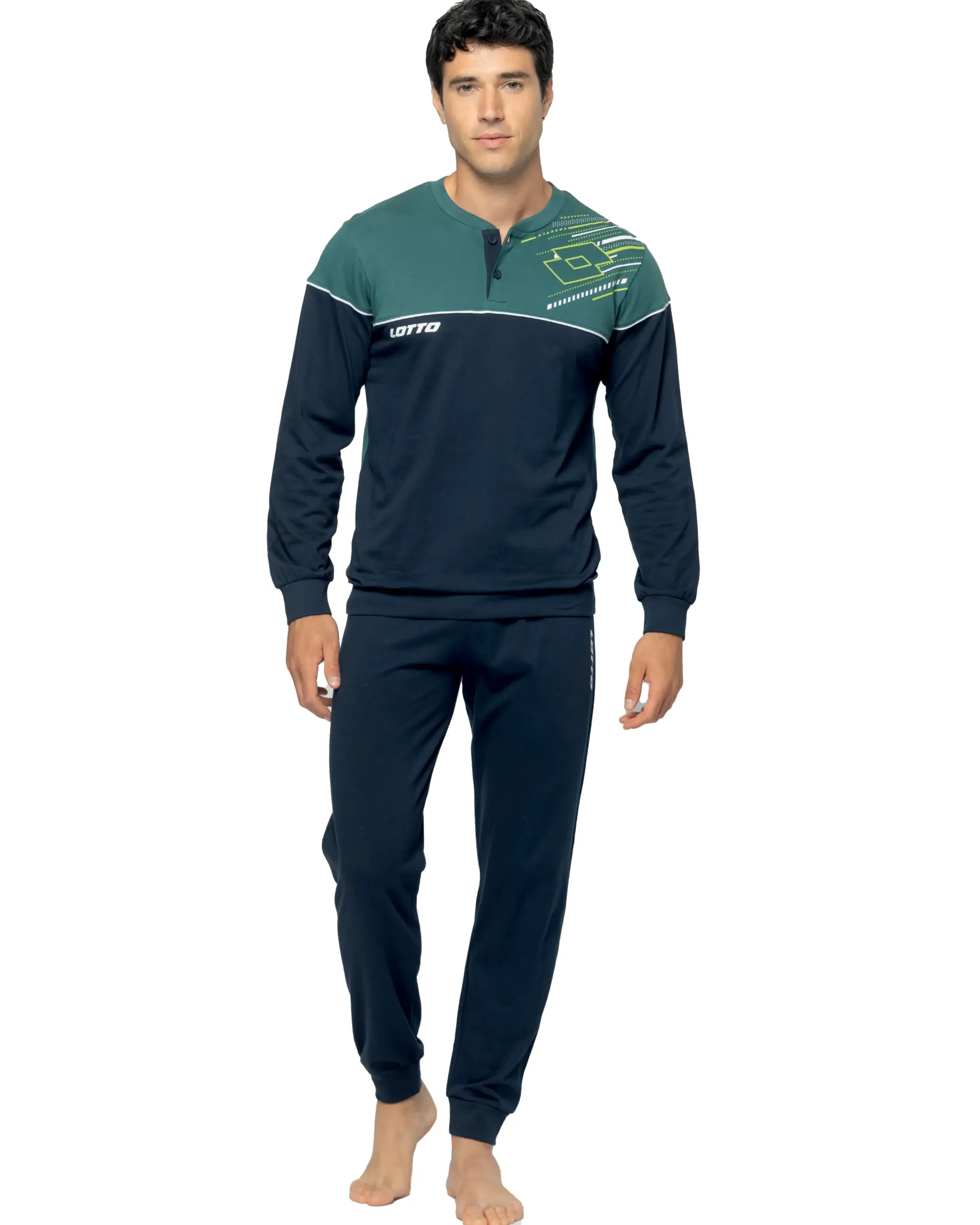 Pigiama Uomo Cotone Leggero Lungo | Lotto - immagine 6