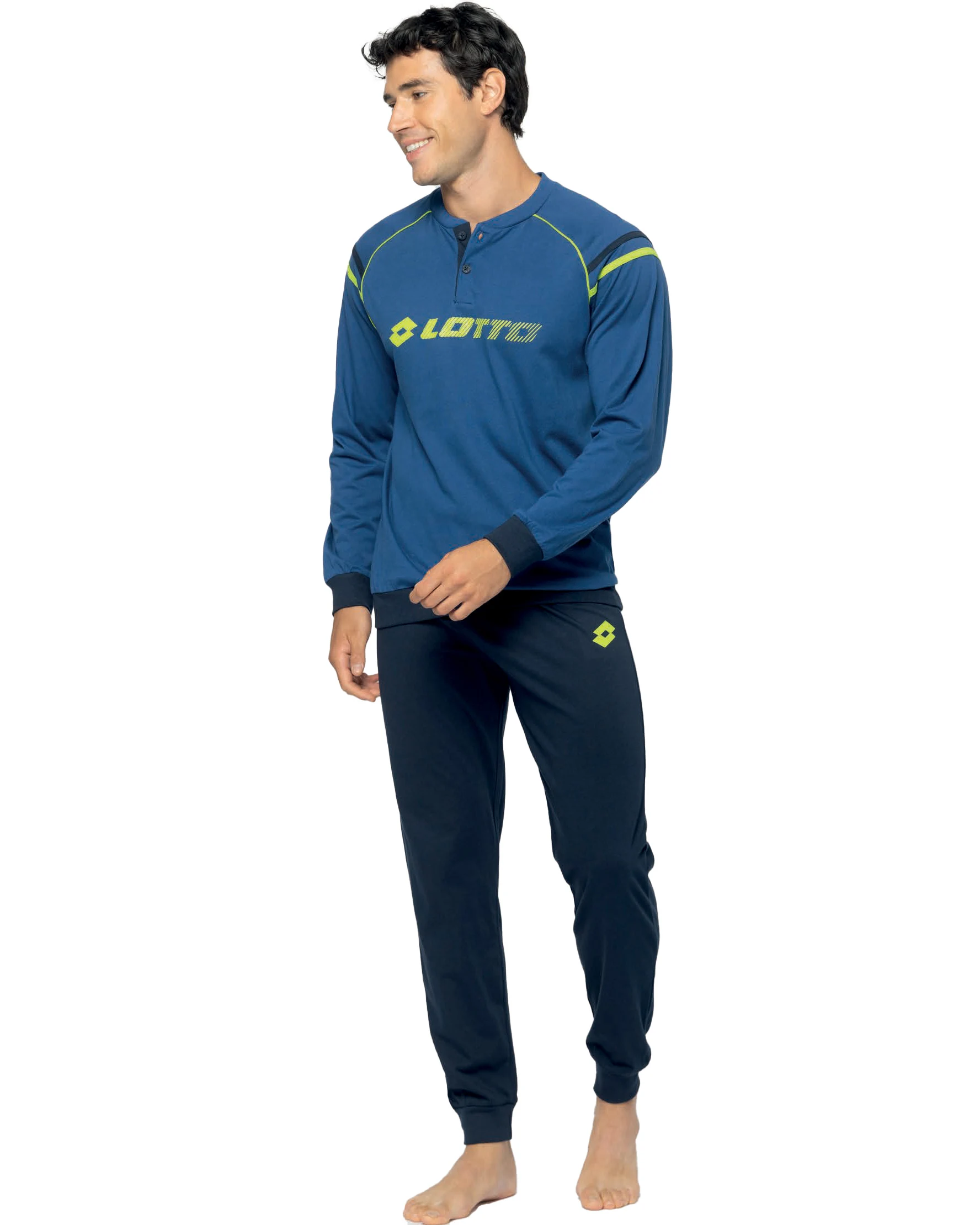 Pigiama Uomo Cotone Leggero Lungo | Lotto - immagine 4