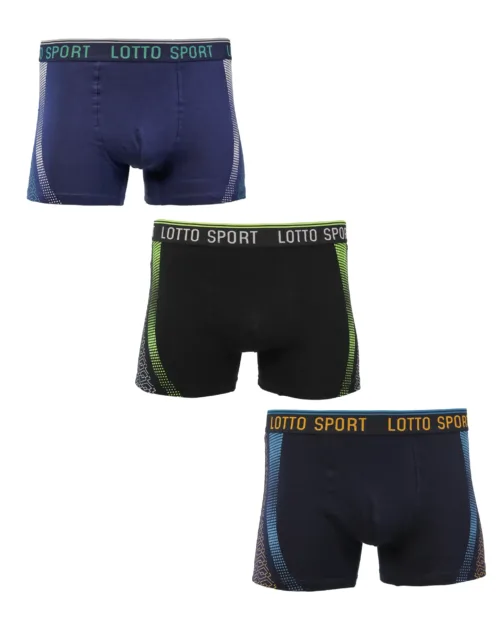 Tris Boxer Uomo Cotone Bielastico Lotto