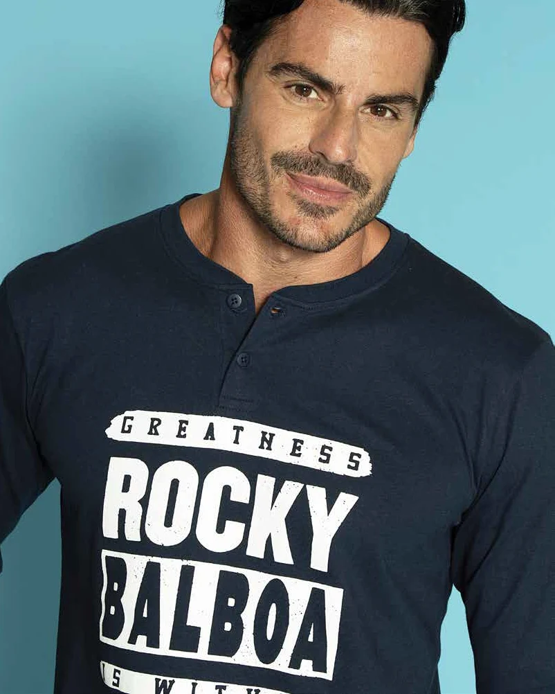 Pigiama Uomo Corto T-shirt Pantaloncino | Rocky Balboa - immagine 3