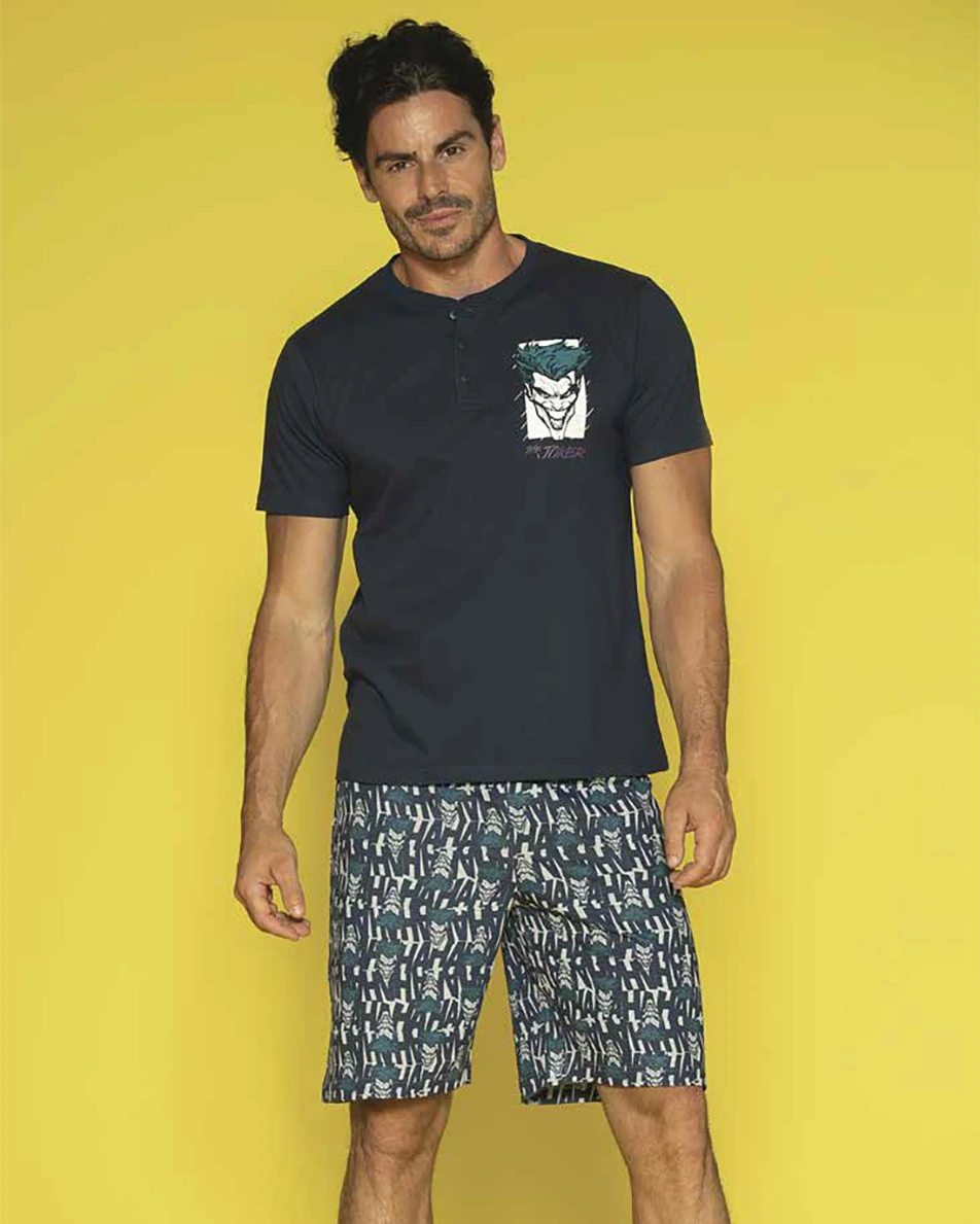 Pigiama Uomo Corto T-shirt Pantaloncino | Joker - immagine 3