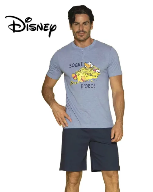 Pigiama Uomo Corto T-shirt Pantaloncino | Personaggi Disney