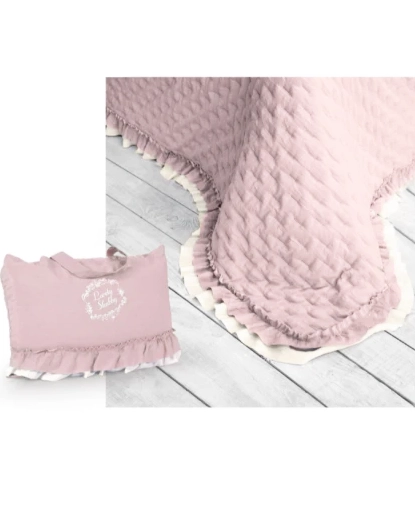 Trapuntino Matrimoniale Primaverile Cipria | Lovely Shabby - immagine 2