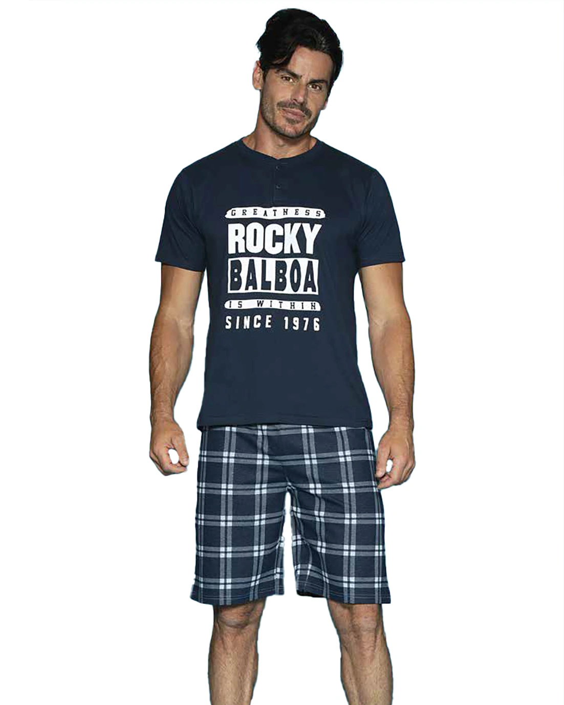 Pigiama Uomo Corto T-shirt Pantaloncino | Rocky Balboa
