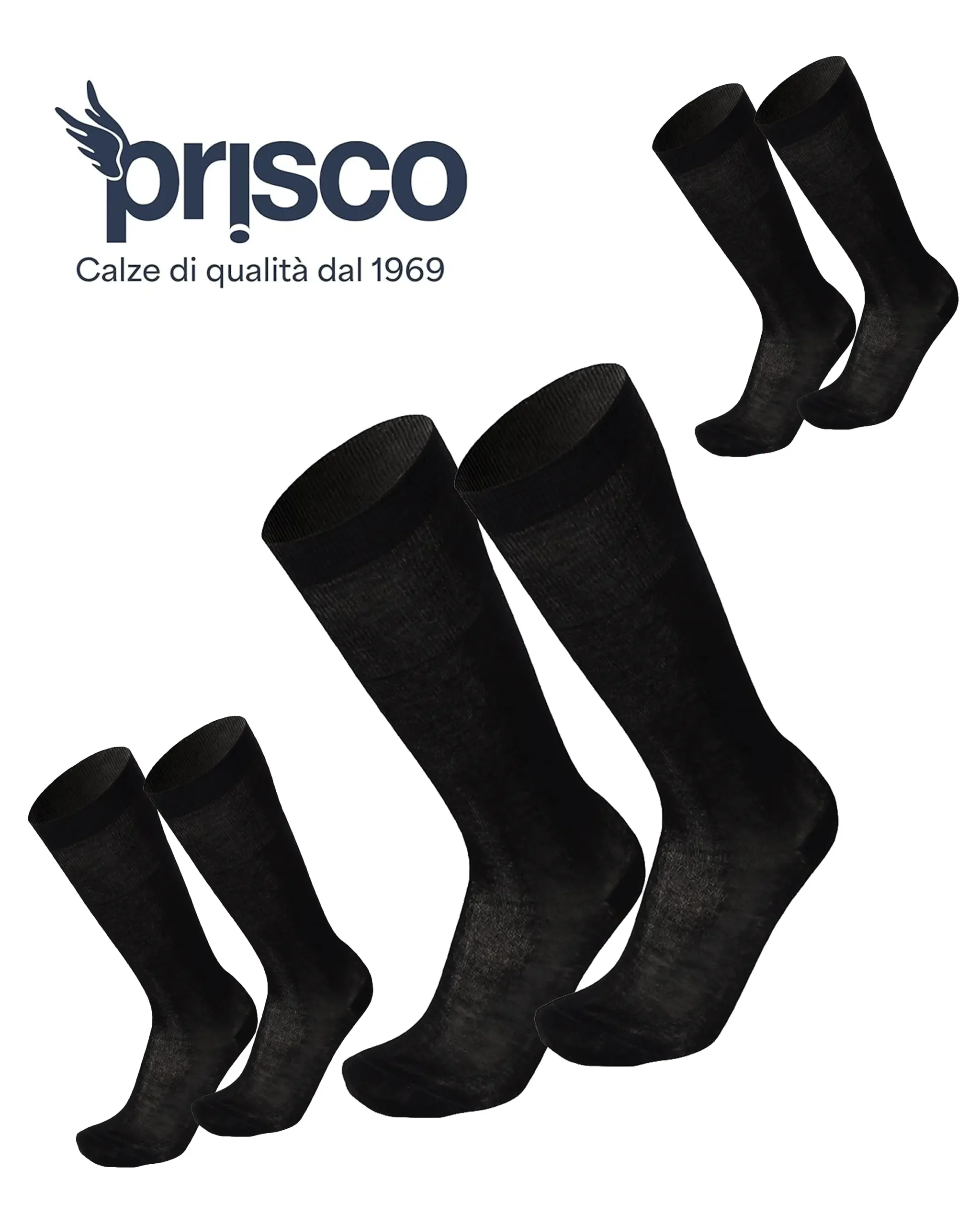 Calze Uomo Lunghe in Filo di Scozia Elasticizzato | Prisco Scopri