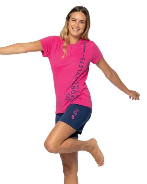 Pigiama Corto Donna Estivo in Cotone | Lotto Sportivo 5212