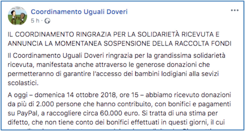 Raccolta fondi per il caso Lodi raccolta-fondi-mensa-scolastica-lodi-1
