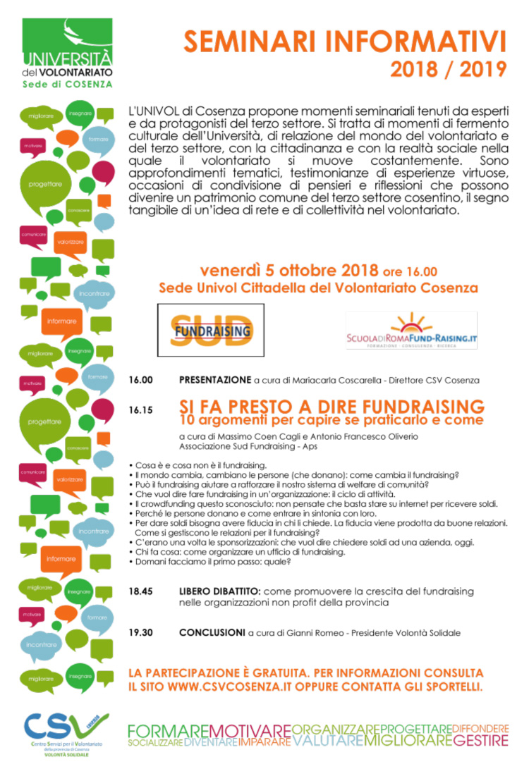 sud-fundraising-evento-cosenza-2018