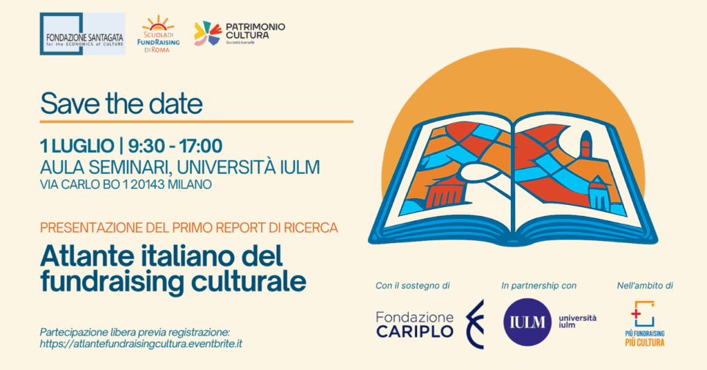 Atlante Italiano del Fundraising Culturale nell’ambito di Più Fundraising Più Cultura 2026